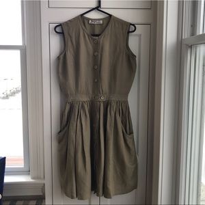 Vintage Jennifer Egan linen dress with pockets